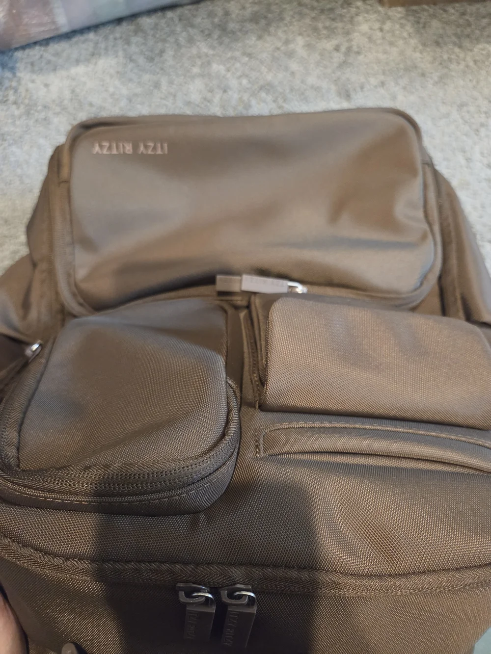 Itzy Ritzy Belong Brown Travel Backpack